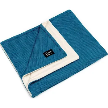 Dětská deka T-tomi Pletená deka WINTER Eseco Petrol Blue