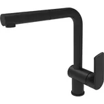 Dřezová baterie SAT B-Way s vytahovací sprškou černá SATBSBW185