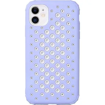 Pouzdro na mobilní telefon Ochranný kryt s perforací na odvádění tepla pro iPhone 11 Pro - fialový