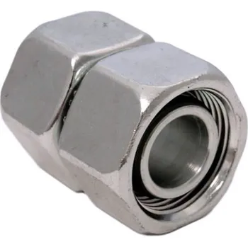 Hydraulický filtr DS-E 10-S/ZN (P-GV10S) GATES FITTINGS spojka přímá pro hydrauliku, kompletní se 2 maticemi, bez NBR kroužku