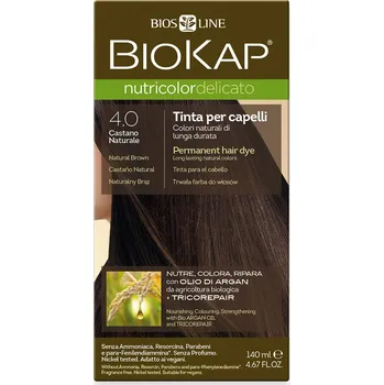 Biosline Biokap Nutricolor Delicato 140 ml, 4.00 hnědá přirozená