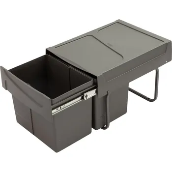 Odpadkový koš In-Design Odpadkový koš UNION K40 s integrovaným výsuvem - 15 + 15 L - antracit