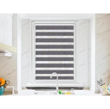 Roleta FEXI Zatemňovací Roleta Den a noc, Nature černá bříza, A 070 v MAXI kazetě, 150x30 cm