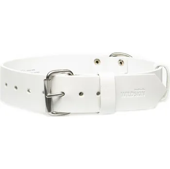 Obojek pro psa Kožený obojek bílý 40 mm - OBV.100165 BIL Velikost (obvod v cm): 45 - 55 cm
