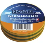 Páska izolační PVC 15/10m zelenožlutá