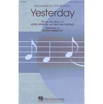 YESTERDAY / SATB* a cappella