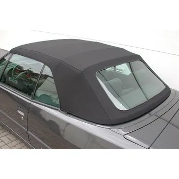 Střecha karosérie Potah střechy střecha Peugeot 306 cabrio materiál textilní sonnenland černá, MĚNITELNÉ OKNO NA ZIP