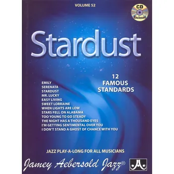 AEBERSOLD PLAY ALONG 52 - STARDUST (12 famous standards) + CD