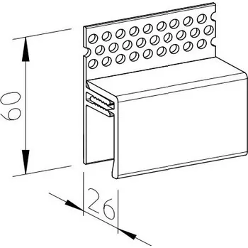 Obklad Ukončovací profil horní větrací vinyPlus 2-dílný Ukončovací profil horní větrací vinyPlus 2-dílný