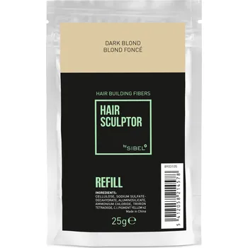 Barva na vlasy Náplň do pudru pro zakrytí řídnoucích vlasů Sibel Hair Building Fibers - tmavá blond, 25 g (8903105) + dárek zdarma