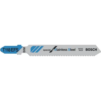 Přímočará pila Bosch 2608636497 Pilový plátek do kmitací pily T 118 EFS Basic for Inox