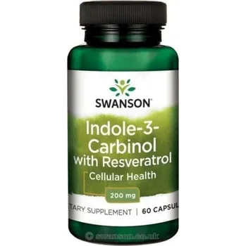 Swanson Indole-3-Carbinol With Resveratrol 60 cps. Swanson Indole-3-Carbinol With Resveratrol 60 cps.