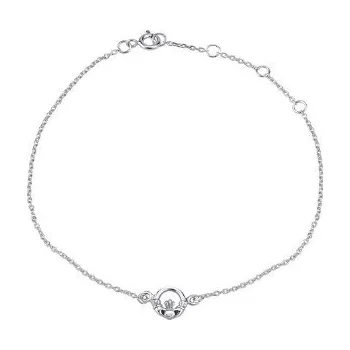 Šperk Silvego Stříbrný řetízek na nohu CLADDAGH PRMC11005