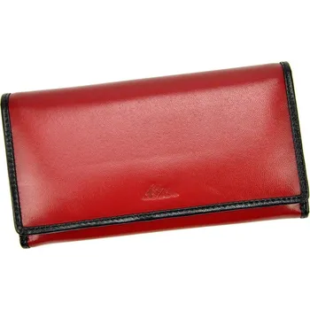 Pevná červená kožená peněženka El Forrest 576