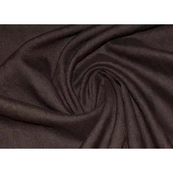 Praný len v hnědé barvě 0872/100