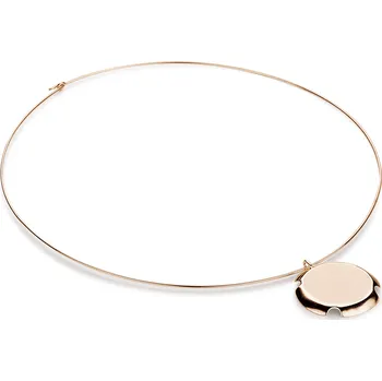 Náhrdelník Bouchon Necklace - Stříbrný náhrdelník růžově pozlacený, mat