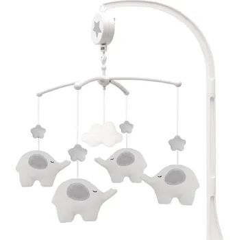 Kolotoč nad postýlku JaBaDaBaDo Hudební kolotoč Slon šedý