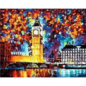 Malování podle čísel s rámem "Big Ben" 50x40cm