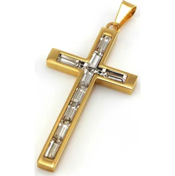 Souprava šperků MPM Přívěsek z chirurgické oceli Pendant 7859, Gold