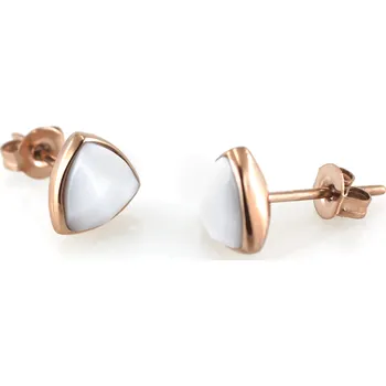 Souprava šperků MPM Ocelové náušnice z chirurgické oceli Earrings 7478 - Rose Gold