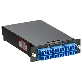 Racková skříň SPLCS-24L Kazeta pro svaření vláken pro systém Leviton SDX, 6 x quad LC spojka, SM OS2