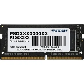 Operační paměť PATRIOT Signature 16GB DDR4 2666MHz / SO-DIMM / CL19 / 1,2V PSD416G266681S