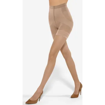 Stahovací punčochy Dámské punčochové kalhoty Gatta Body Total Slim 10 DEN Barva: Světle hnědá (Visone), Velikost: S