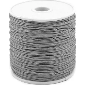 Šňůrka PES Ø0,5 mm, barva 20 šedá světlá s vlascem