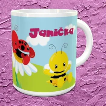 Hrnek se jménem Broučci - Oranžová / Keramický 0,29 l