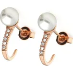 MPM Ocelové náušnice z chirurgické oceli Earrings 8010, Gold rose