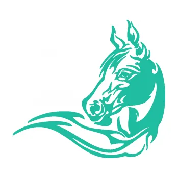 Samolepící dekorace Kůň 085 levá (25 - tyrkysová) SAMOLEPKA NA AUTO, NÁLEPKA, FÓLIE, POLEP, TUNING, VLASTNÍ TEXT, TISK, AUTOSAMOLEPKY.cz, POLEPY, OBRÁZEK, LOGO, 3D STICKERS