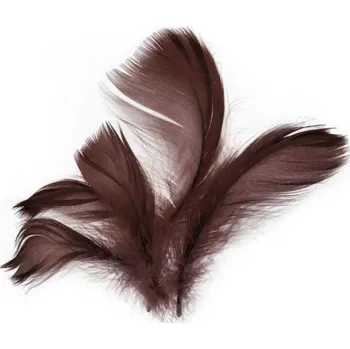 Peří 10 g tmavě hnědé