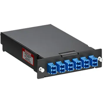 Racková skříň SPLCS-12L Kazeta pro svaření vláken pro systém Leviton SDX, 6 x LC/UPC duplex spojka, SM OS2