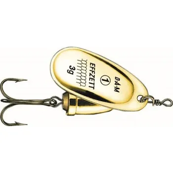 Umělá nástraha Dam Třpytka Effzett Spinner Executor Gold - Velikost 2 Hmotnost 4 g