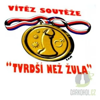 Pánské tričko Triko Vítěz soutěže vel. XL bílá-poslední kus!