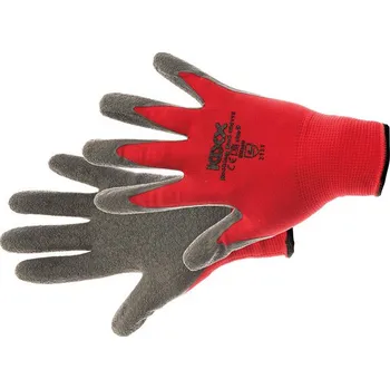 Pracovní rukavice ROCKING RED rukavice nylon. la červená 8