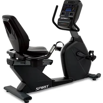 Spirit Fitness Spirit – Cyklistický trenažer s opěrkou CR900 LED, černý