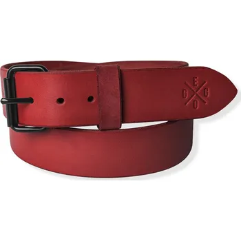 Opasek Eggo Murdock Black kožený pásek Červená