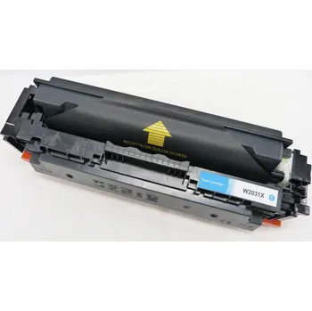 Kompatibilní toner s HP W2031X (415X), azurový, bez čipu