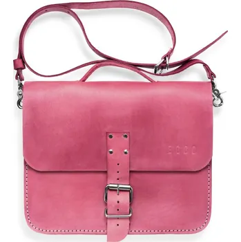 Pánská aktovka Eggo Tylor kožená taška přes rameno Starorůžová