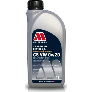 Motorový olej Millers Oils XF Premium C5 VW 0W-20 1l