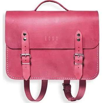 Pánská aktovka Eggo Harris kožená aktovka na záda Starorůžová