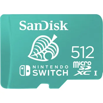 Paměťová karta Sandisk Nintendo Switch micro SDXC 512GB 100MB/s A1 C10 V30 UHS-1 U4