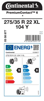 Letní osobní pneumatiky Continental PremiumContact 6