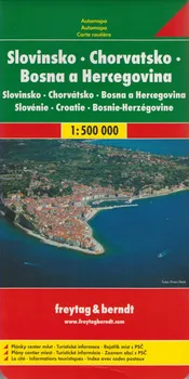 Automapa: Slovinsko, Chorvatsko, Bosna a Hercegovina 1:500 000 - Freytag & Berndt (2014)