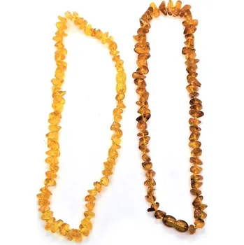 Náhrdelník Náhrdelník sekaný zap. 35cm JANTAR, Velikost 35 SKHS_JA