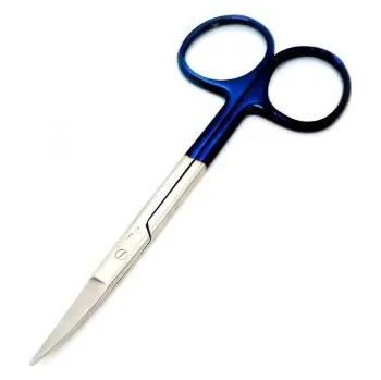 Nůžky oční zahnuté BL (TC) 11,5 cm E/M PAK K.T.S. 11218