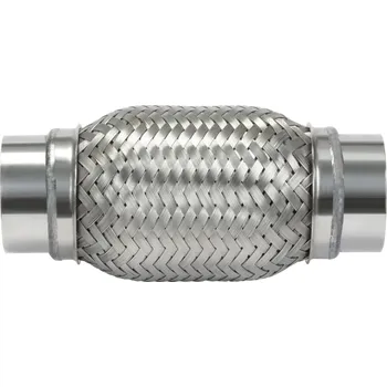 Výfuková trubka Powersprint flexibilní dvojitě pletená spojka s přírubou DD/B, vnější průměr 63,5 mm, celková délka 300 mm