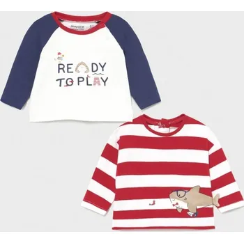 Chlapecké triko s dlouhým rukávem 2 kusy Mayoral 1076 Velikost: 1-2 měsíce (60 cm)