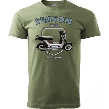 Pánská móda STRIKER Tričko Simson SR-50 Barva: Olivová, Velikost: XXXL
